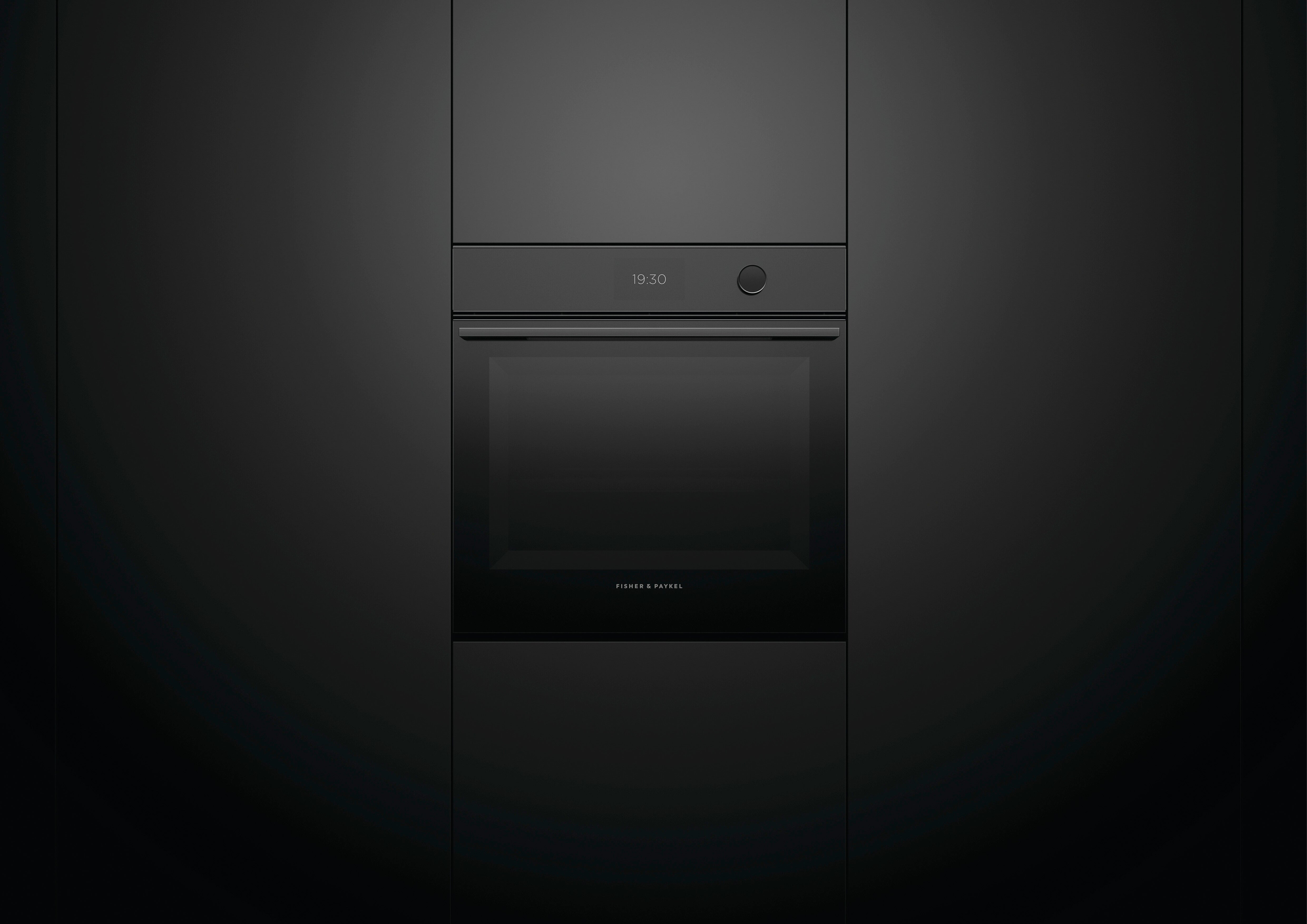 Fisher Paykel - 3 cu. ft Single Wall Oven in Black - OB24SMPTDB1