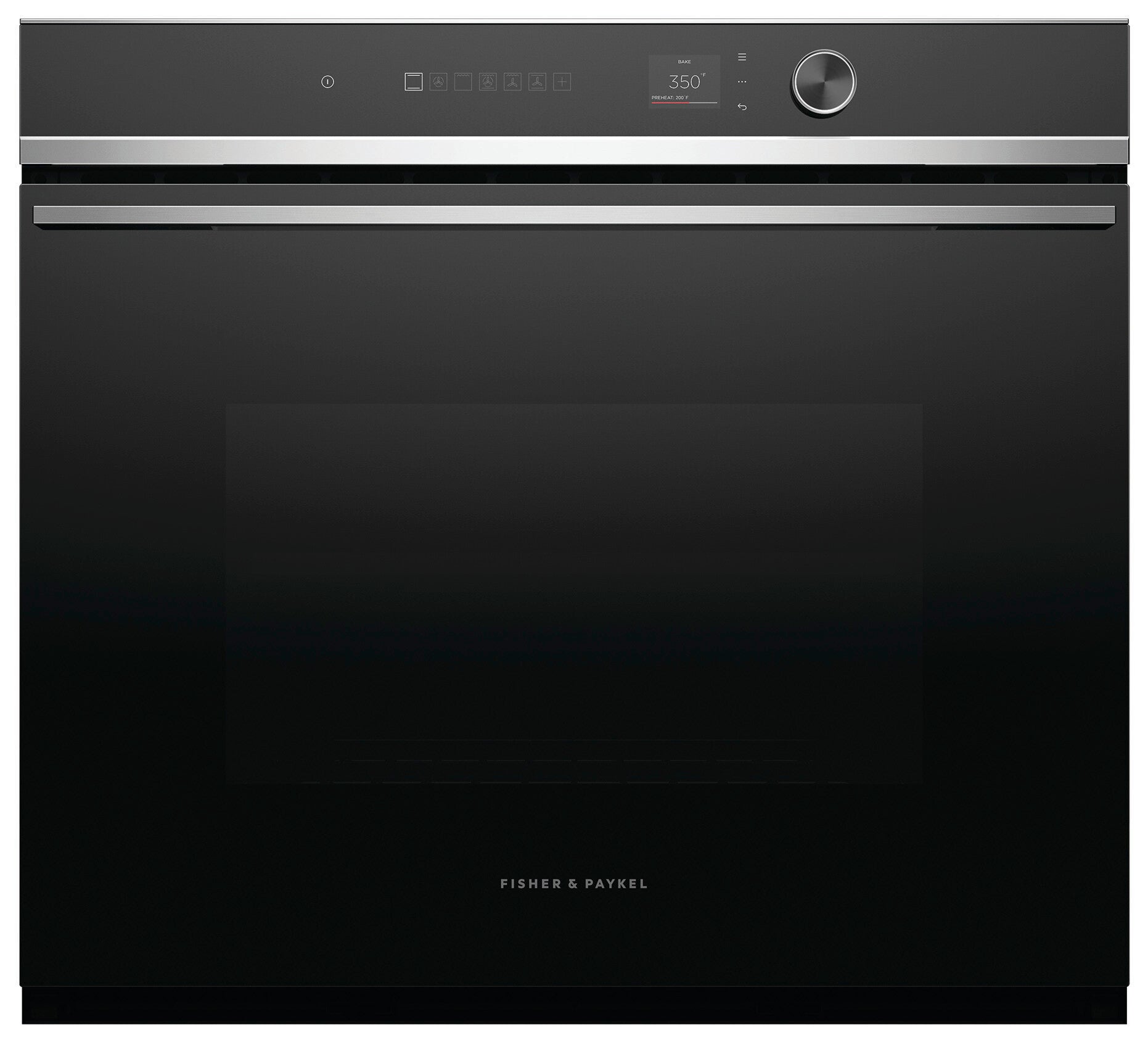 Fisher & Paykel - 4.1 cu. ft Single Wall Oven in Black - OB30SD14PLX1