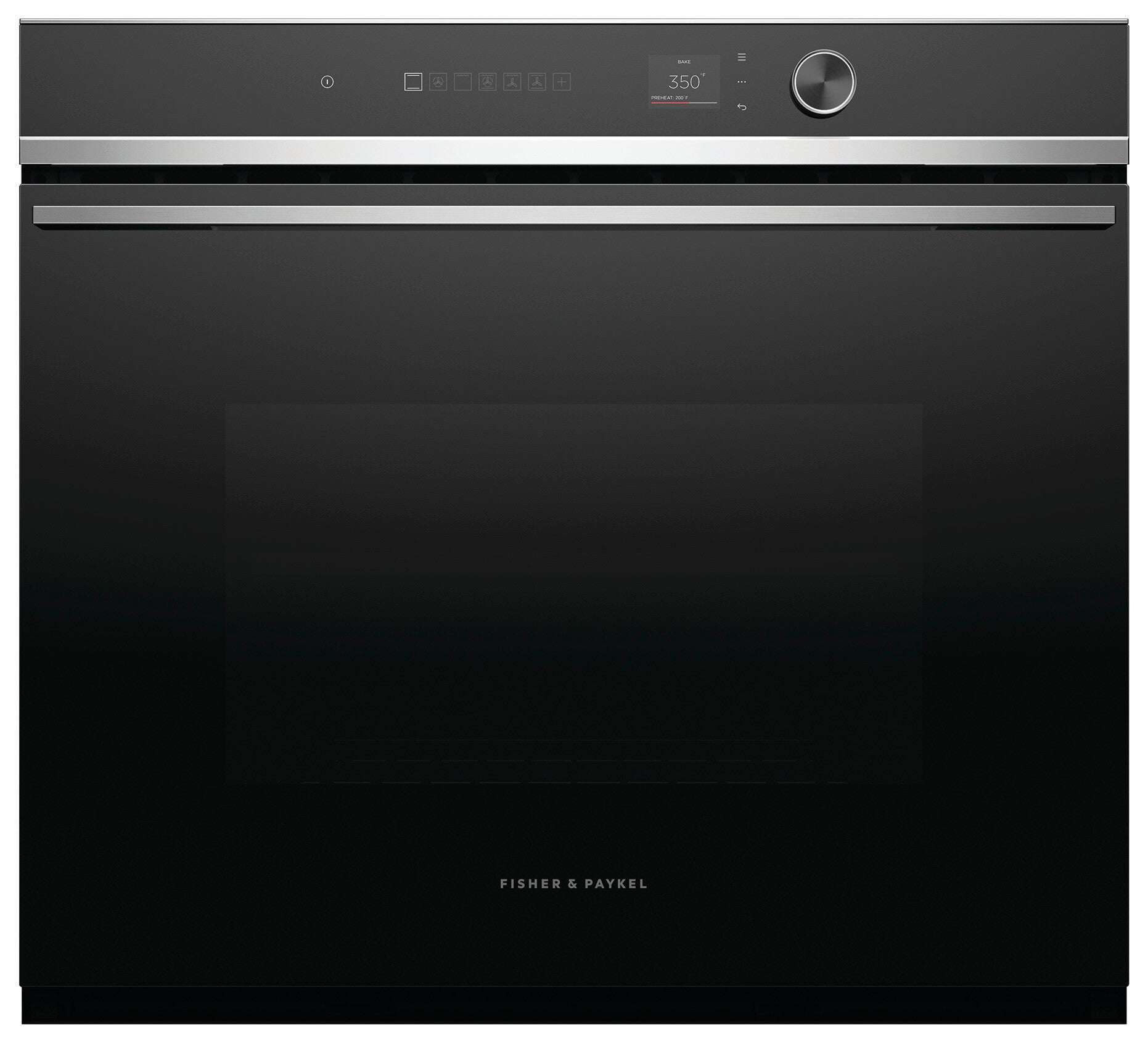 Fisher & Paykel - 4.1 cu. ft Single Wall Oven in Black - OB30SD17PLX1