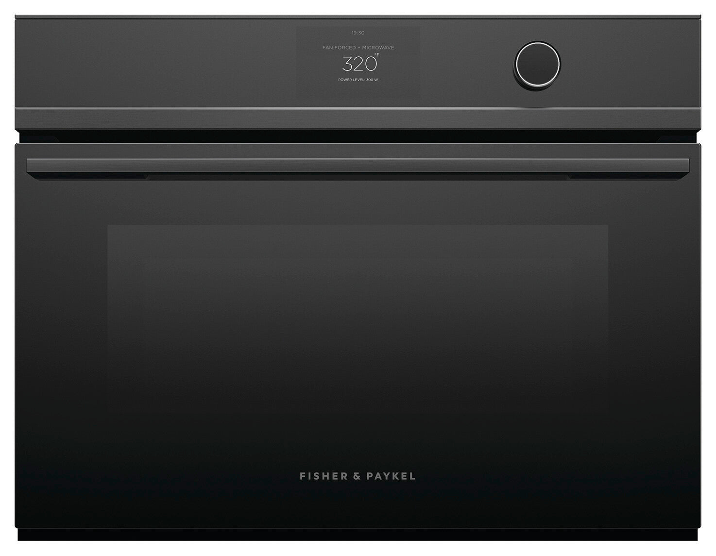 Fisher Paykel - 1.7 cu. ft Single Wall Oven in Black - OM24NDTDB1