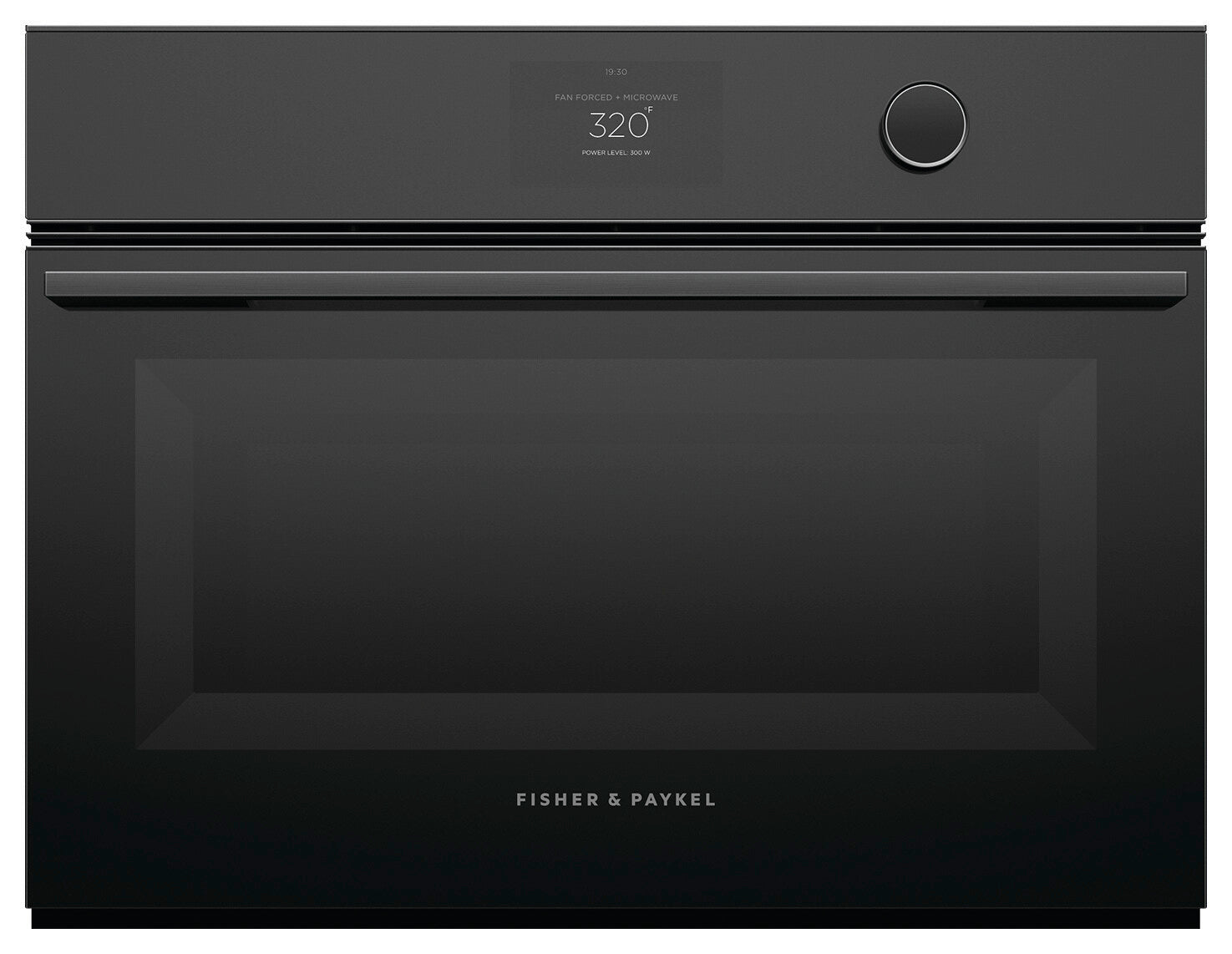 Fisher Paykel - 1.7 cu. ft Single Wall Oven in Black - OM24NMTDB1