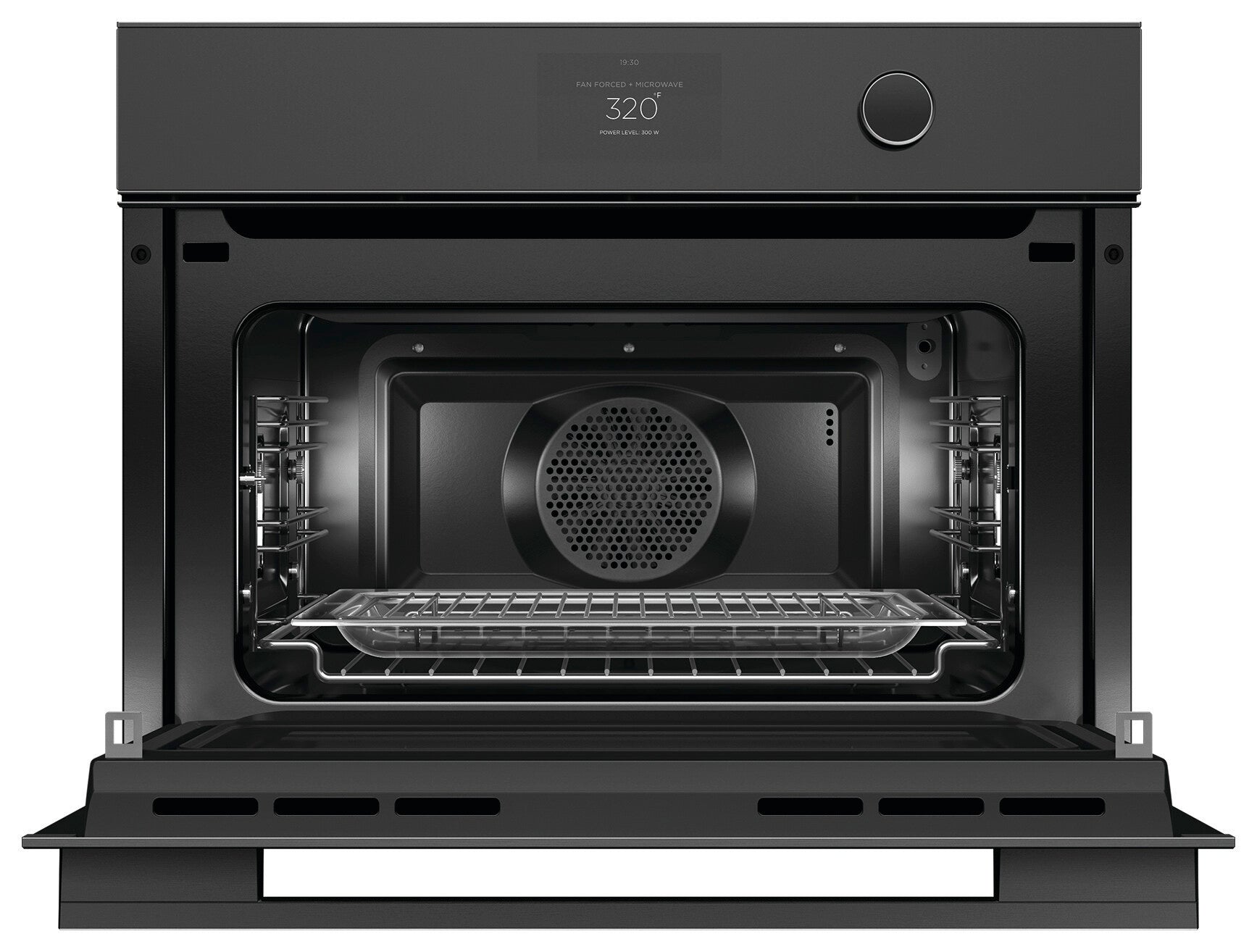 Fisher Paykel - 1.7 cu. ft Single Wall Oven in Black - OM24NMTDB1