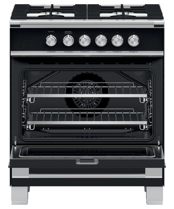 Fisher Paykel - 3.5 cu. ft Gas Range in Black - OR30SCG4B1
