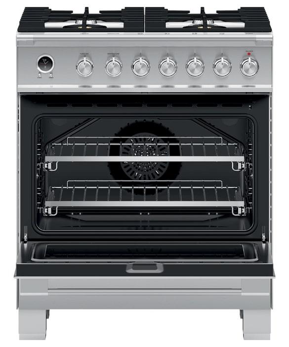 Fisher Paykel - 3.5 cu. ft Dual Fuel Range in Stainless - OR30SCG6X1