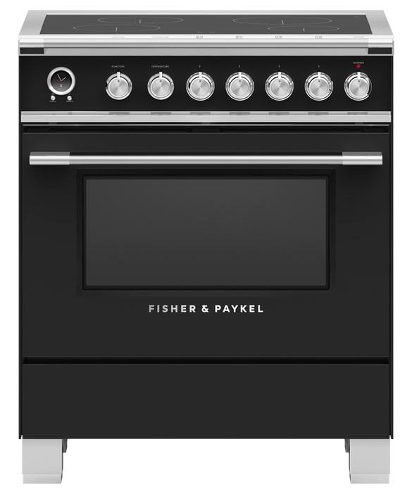 Fisher Paykel - 3.5 cu. ft Induction Range in Black - OR30SCI6B1