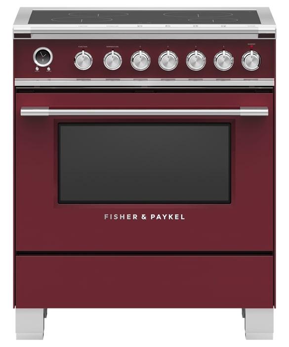 Fisher Paykel - 3.5 cu. ft Induction Range in Red - OR30SCI6R1