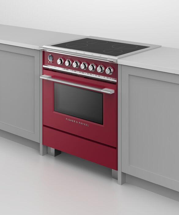 Fisher Paykel - 3.5 cu. ft Induction Range in Red - OR30SCI6R1