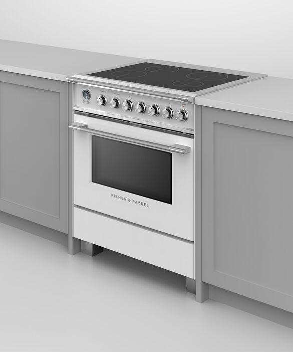 Fisher Paykel - 3.5 cu. ft Induction Range in White - OR30SCI6W1
