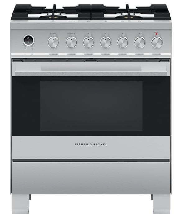 Fisher Paykel - 3.5 cu. ft Dual Fuel Range in Stainless - OR30SDG6X1
