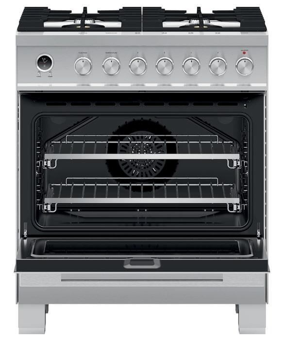 Fisher Paykel - 3.5 cu. ft Dual Fuel Range in Stainless - OR30SDG6X1
