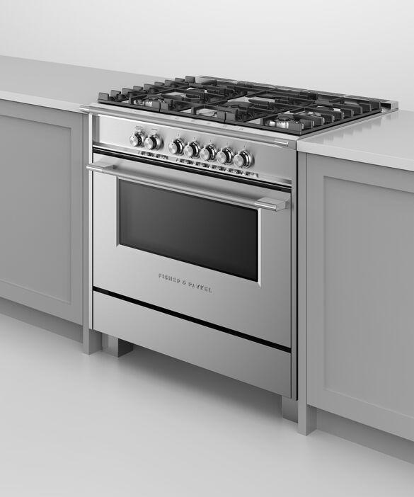 Fisher Paykel - 4.9 cu. ft Gas Range in Stainless - OR36SCG4X1