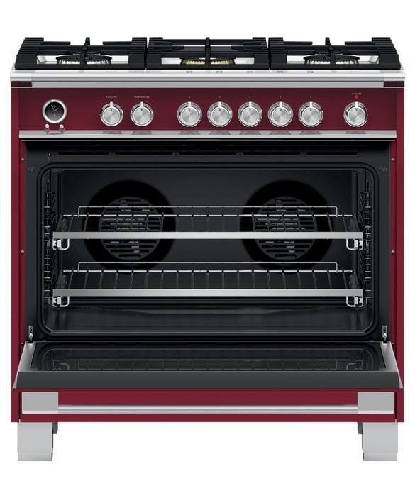 Fisher Paykel - 4.9 cu. ft Dual Fuel Range in Red - OR36SCG6R1