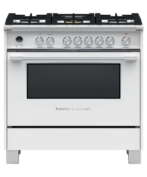 Fisher Paykel - 4.9 cu. ft Dual Fuel Range in White - OR36SCG6W1