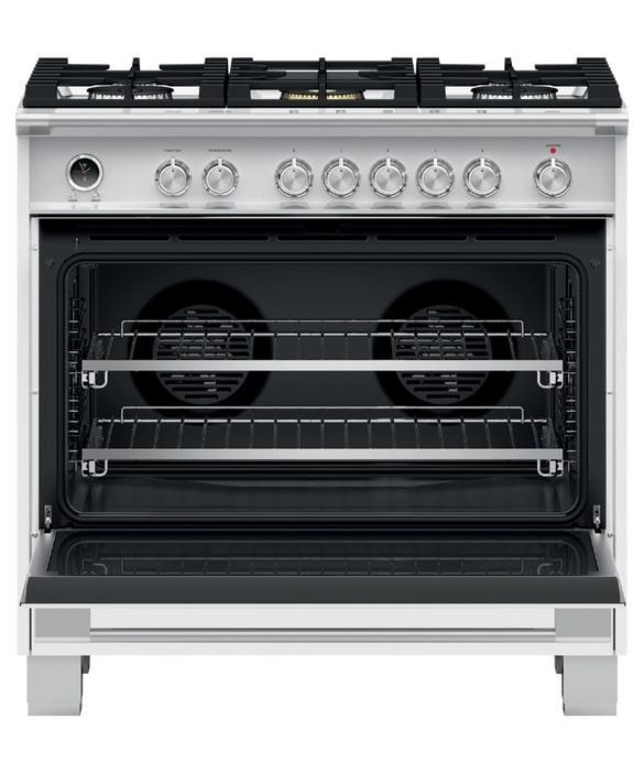 Fisher Paykel - 4.9 cu. ft Dual Fuel Range in White - OR36SCG6W1