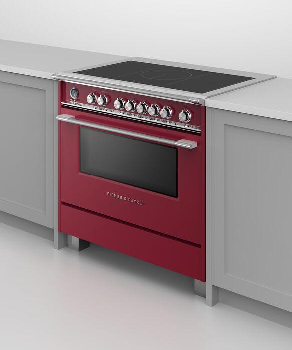 Fisher Paykel - 4.9 cu. ft Induction Range in Red - OR36SCI6R1