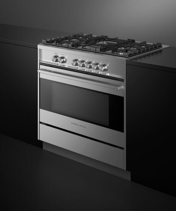 Fisher Paykel - 4.6 cu. ft Gas Range in Stainless - OR36SDG4X1