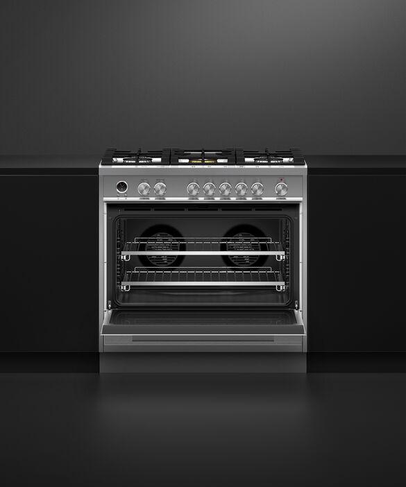 Fisher Paykel - 4.9 cu. ft Dual Fuel Range in Stainless - OR36SDG6X1