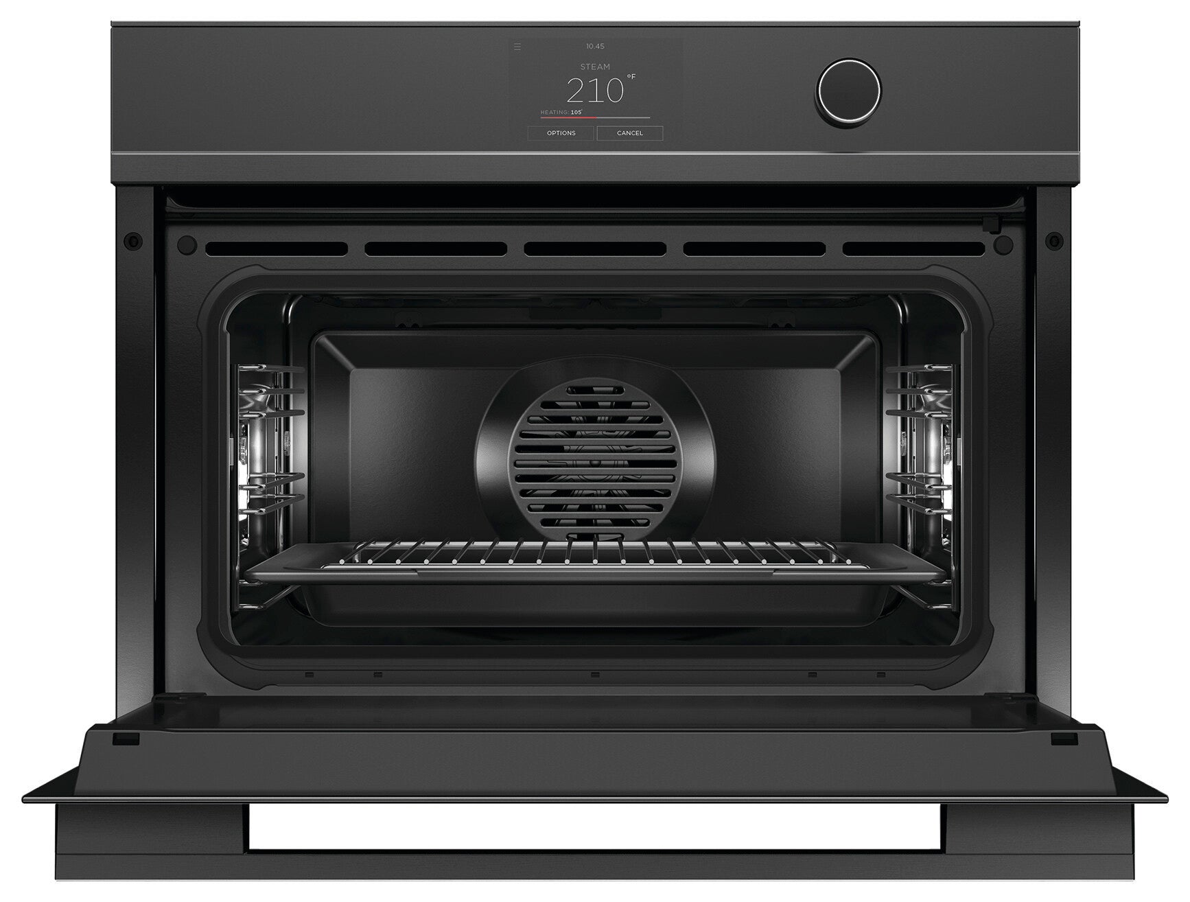 Fisher Paykel - 1.6 cu. ft Single Wall Oven in Black - OS24NDTDB1