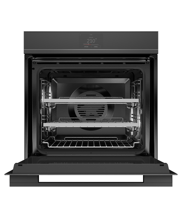 Fisher Paykel - 3 cu. ft Steam Combination Wall Oven in Black - OS24SDTB1