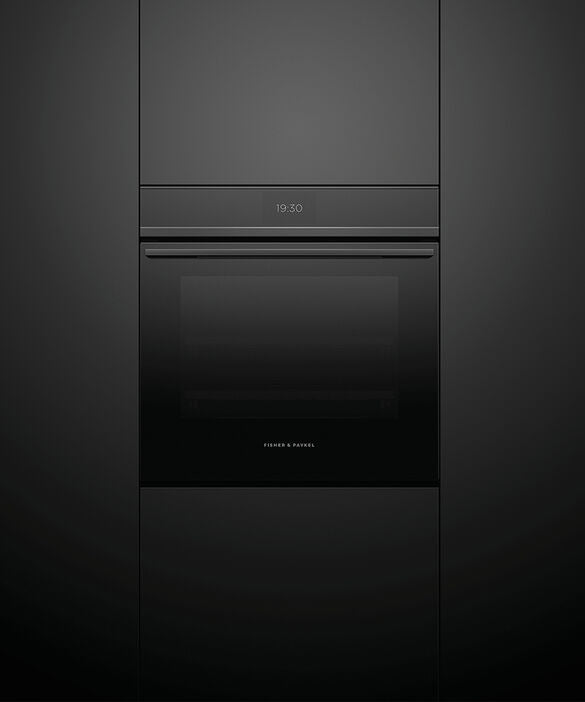 Fisher Paykel - 3 cu. ft Steam Combination Wall Oven in Black - OS24SDTB1