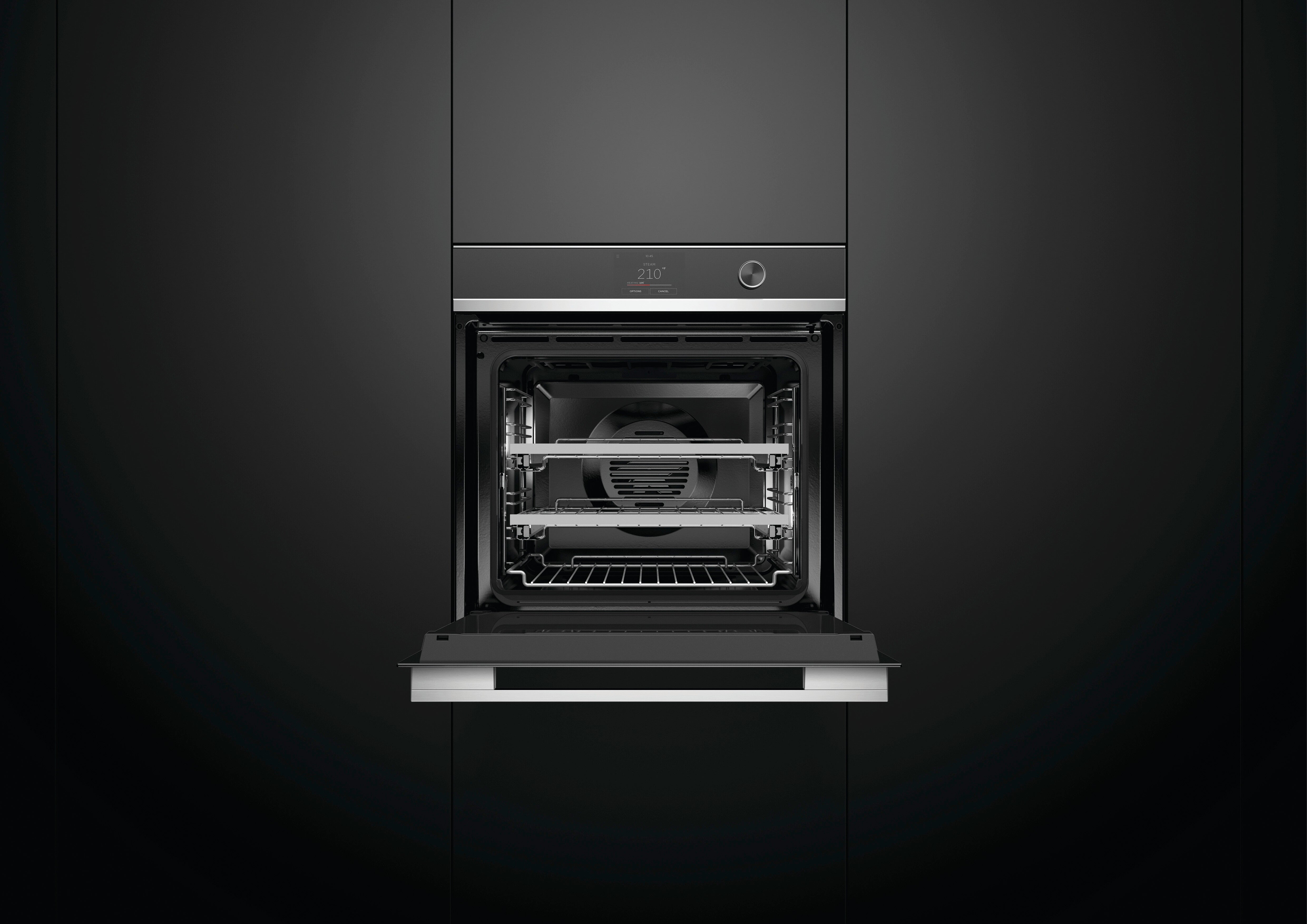 Fisher & Paykel - 3 cu. ft Single Wall Oven in Black - OS24SDTDX2