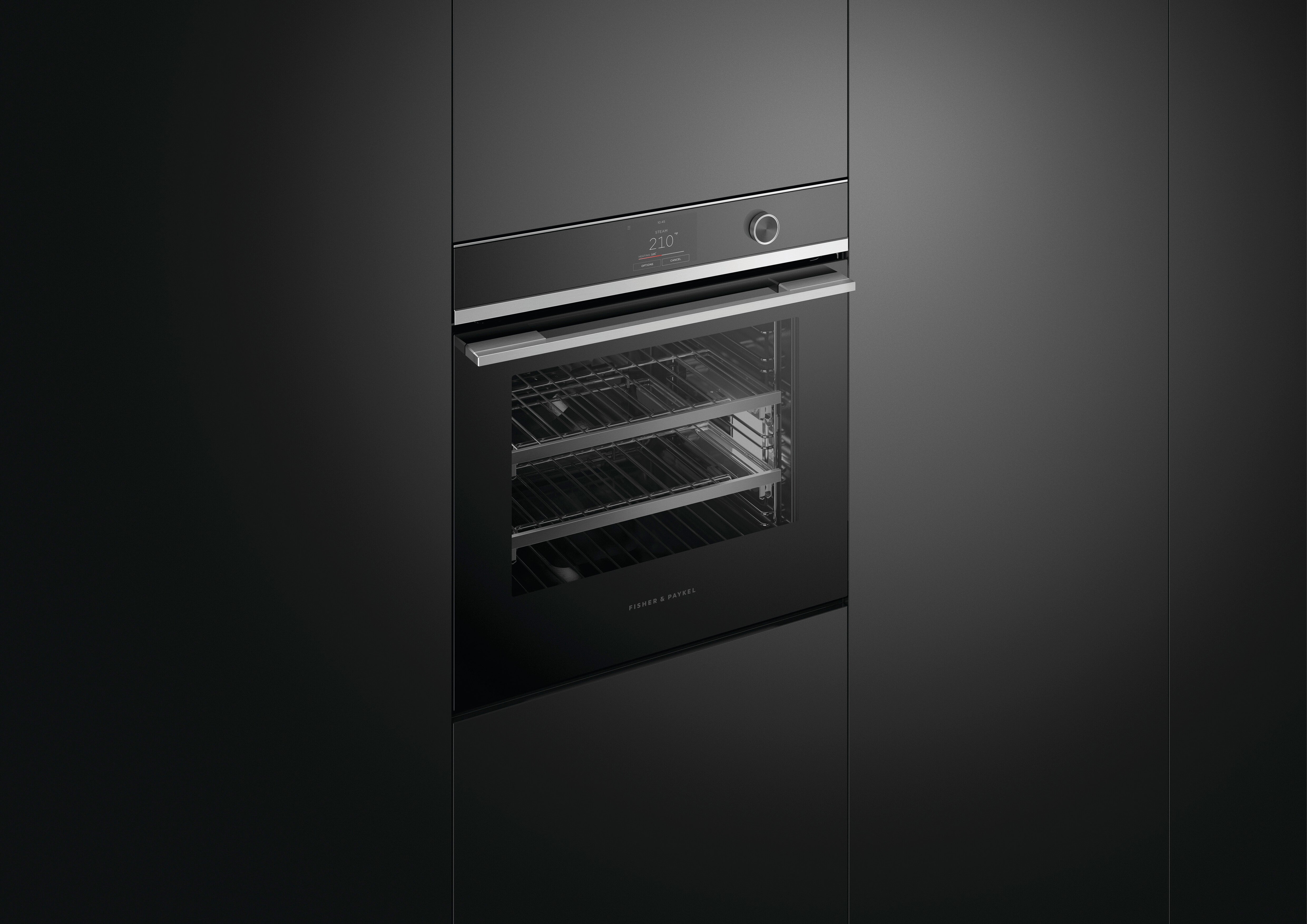 Fisher & Paykel - 3 cu. ft Single Wall Oven in Black - OS24SDTDX2