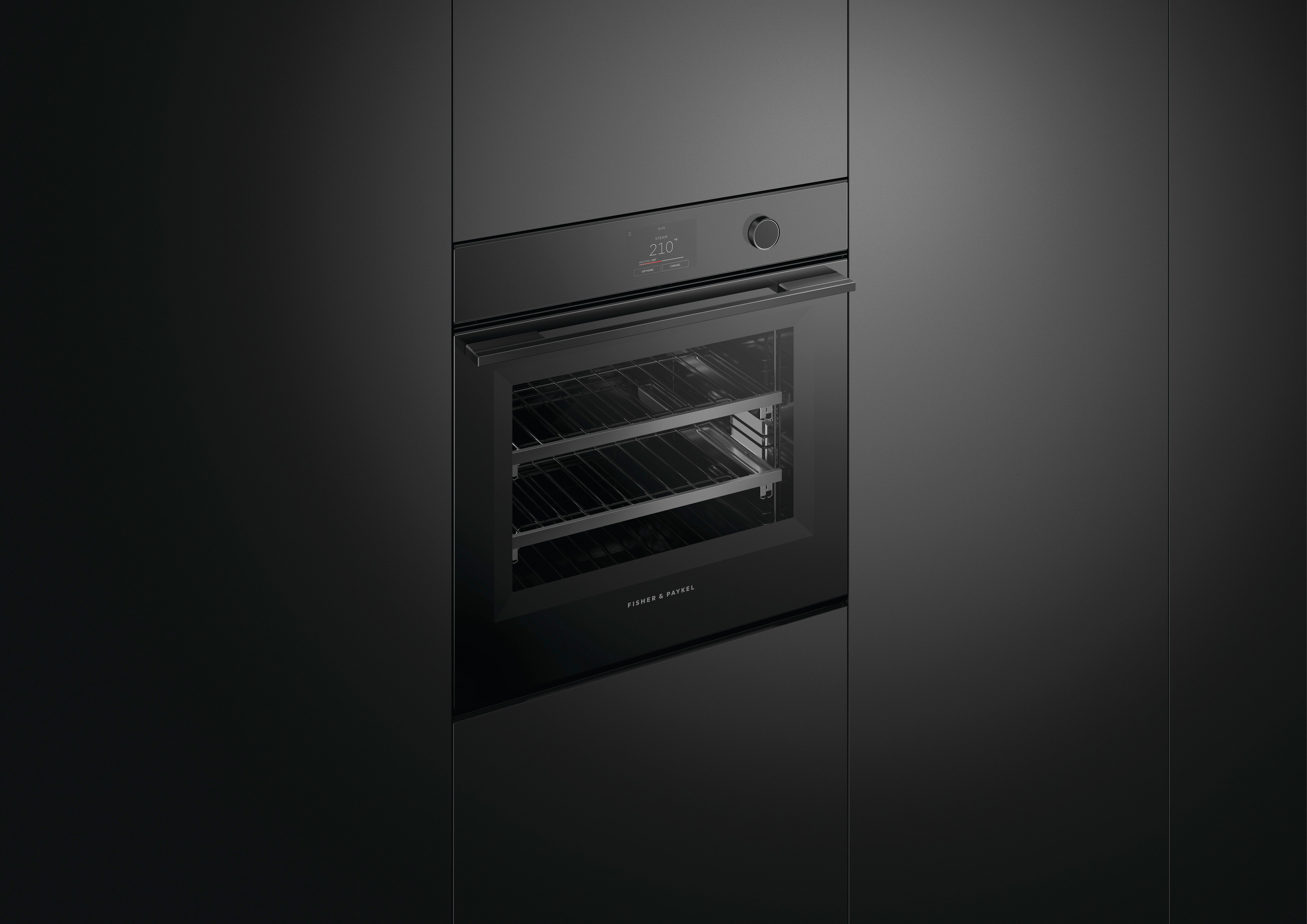 Fisher Paykel - 3 cu. ft Single Wall Oven in Black - OS24SMTDB1