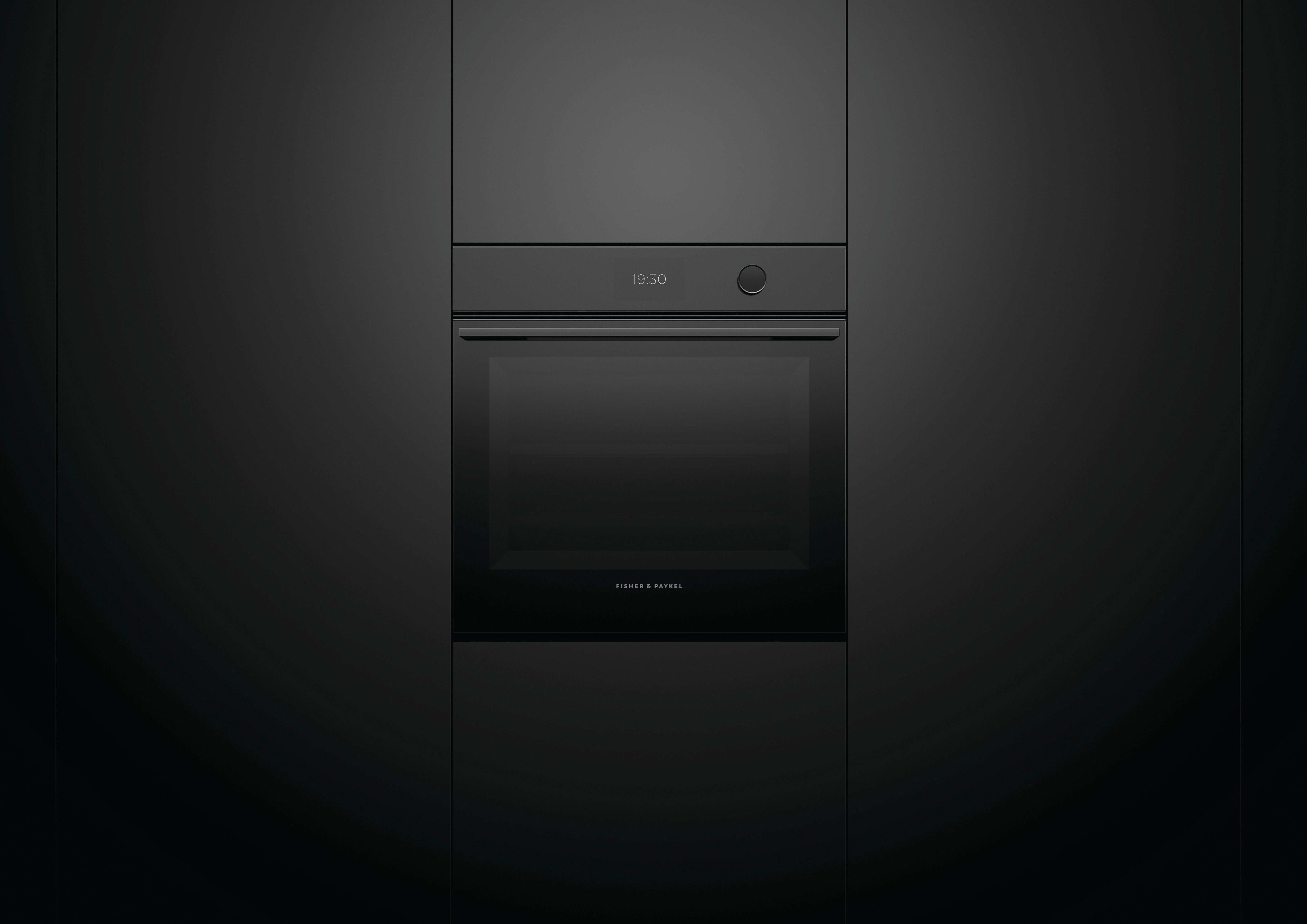 Fisher Paykel - 3 cu. ft Single Wall Oven in Black - OS24SMTDB1