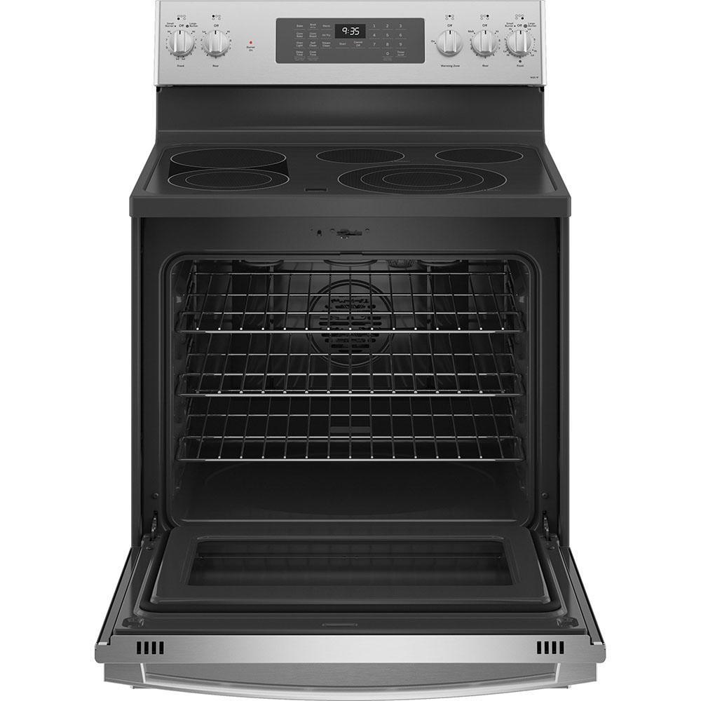 GE Profile - 5.3 cu. ft Electric Range in Stainless - PB935YPFS