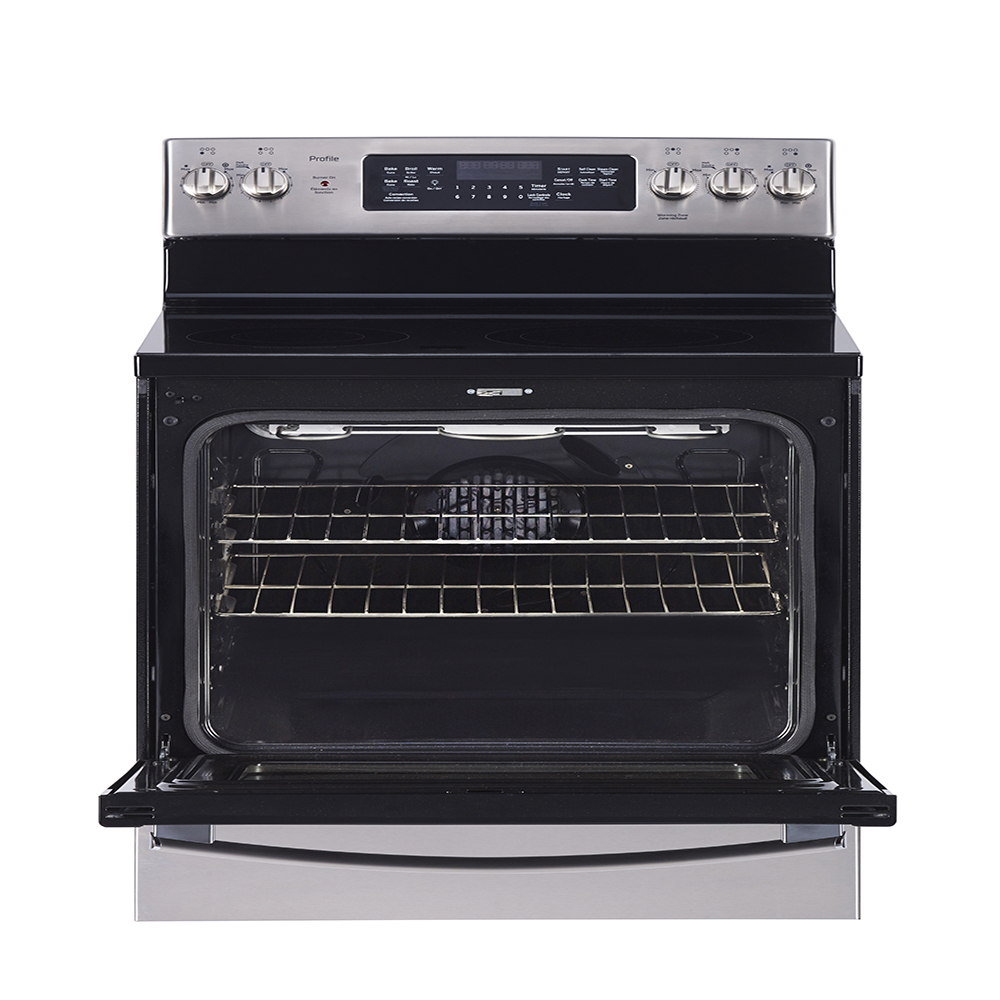 GE Profile - 6.2 cu. ft Electric Range in Stainless - PCB905YPFS