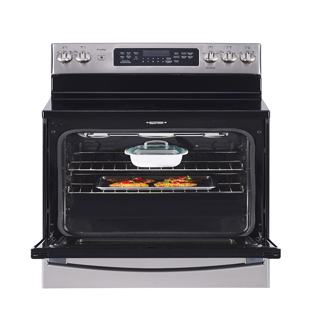 GE Profile - 6.2 cu. ft Electric Range in Stainless - PCB905YPFS