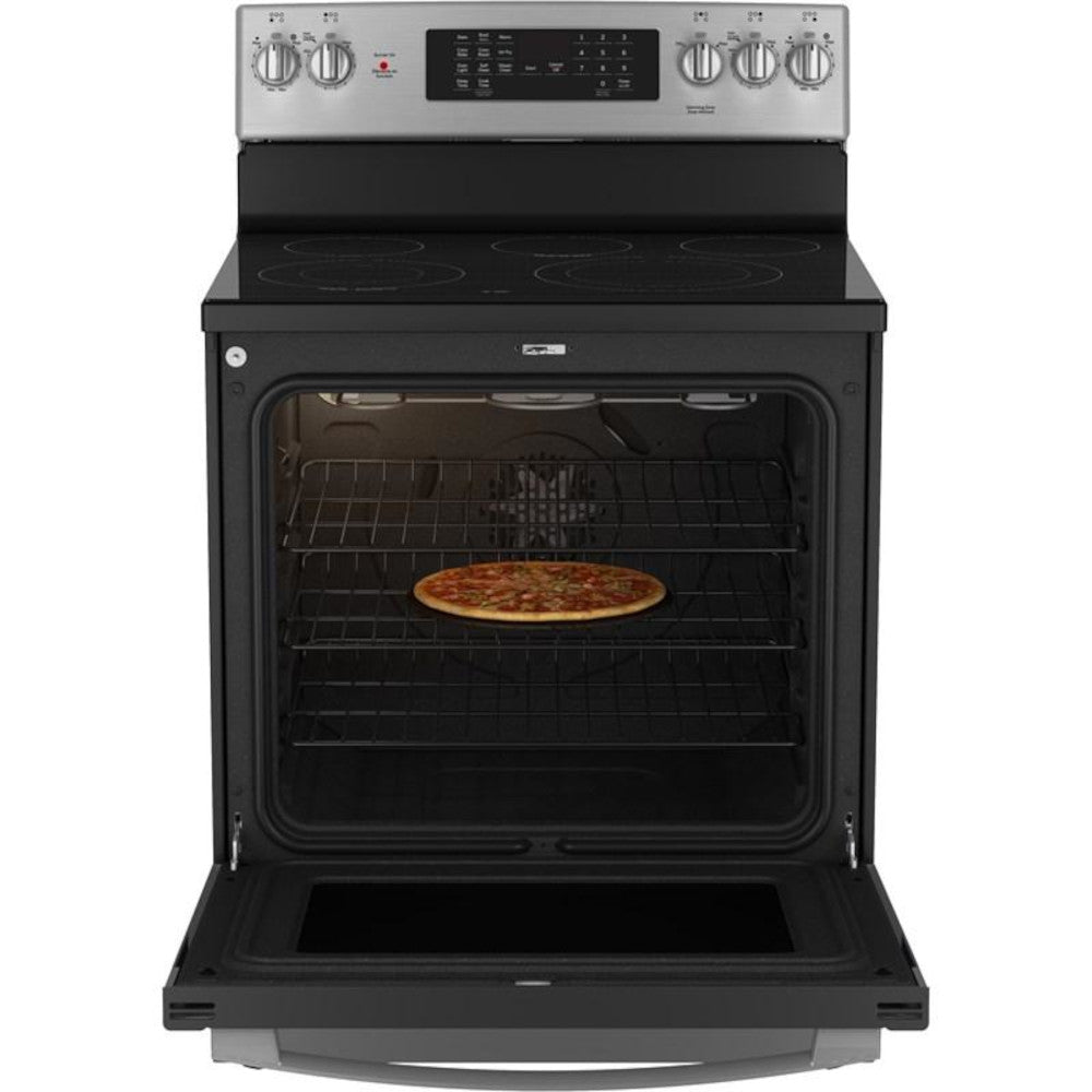 GE Profile - 6.2 cu. ft Electric Range in Stainless - PCB905YVFS