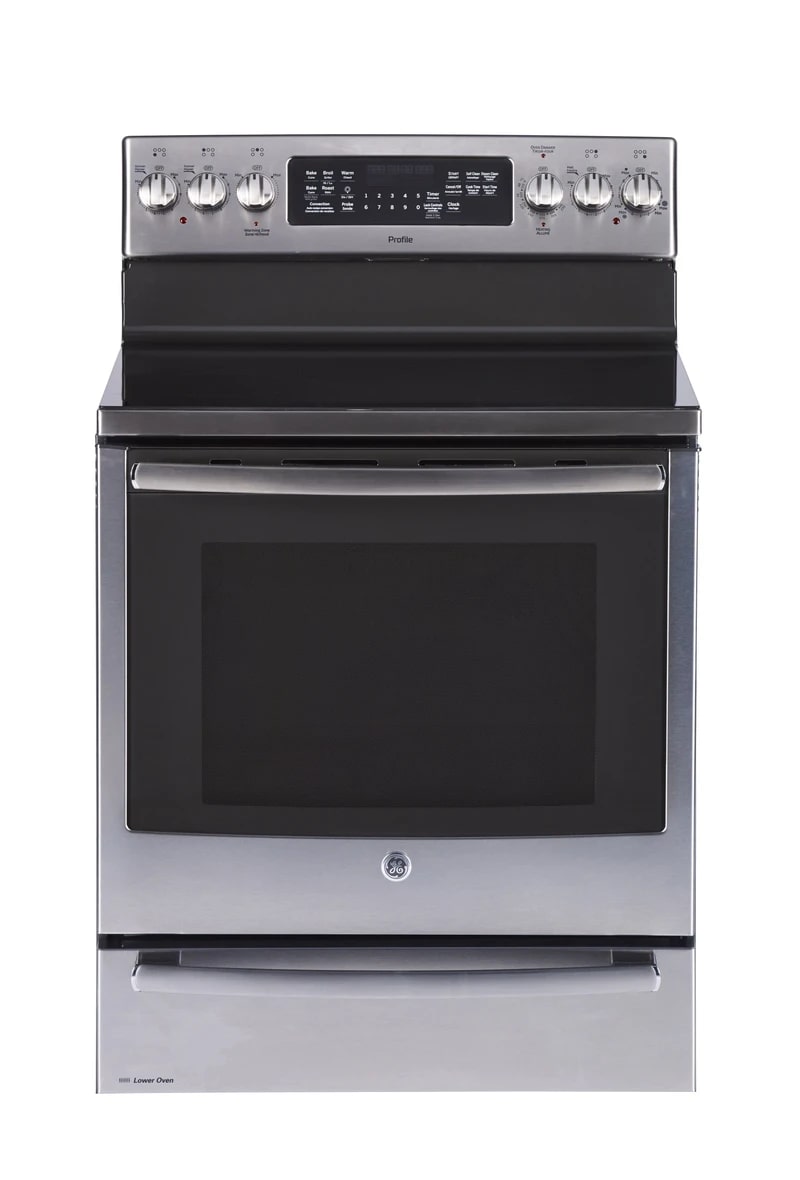 GE Profile - 7.2 cu. ft Electric Range in Stainless - PCB987BTMS