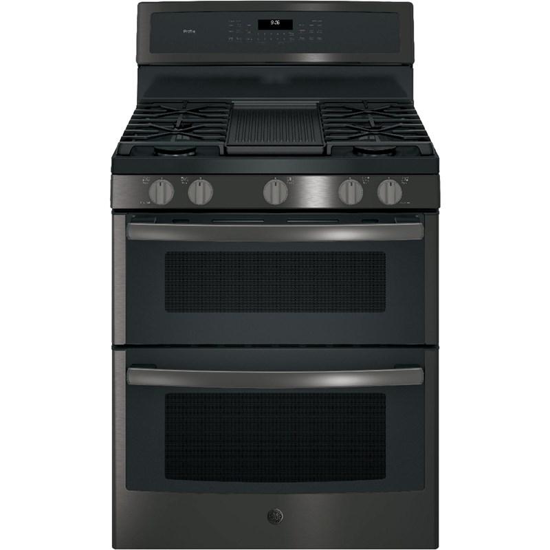 GE Profile - 6.8 cu. ft Gas Range in Stainless - PCGB960BEMTS
