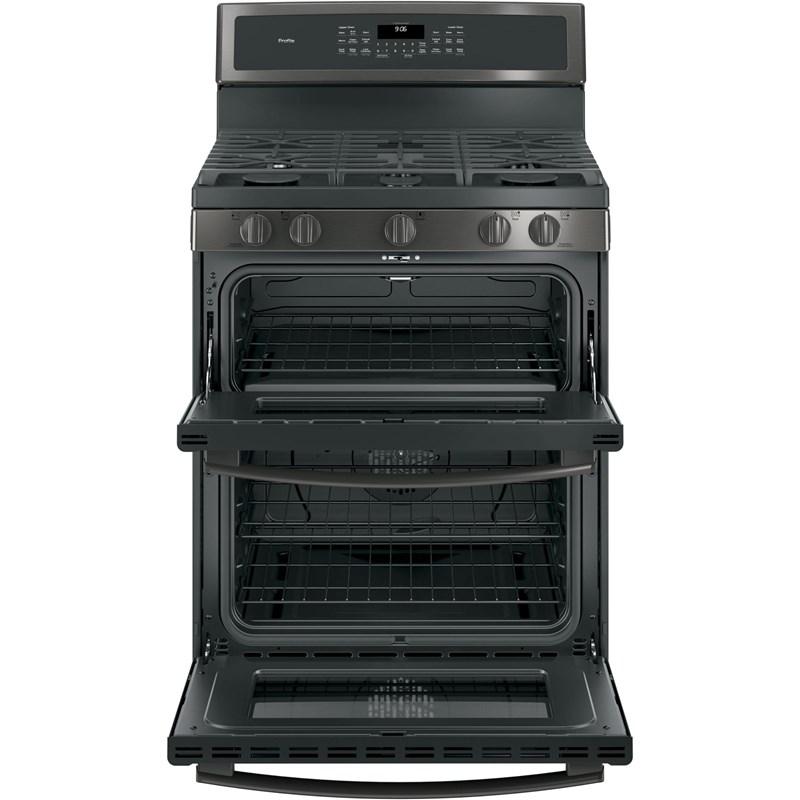GE Profile - 6.8 cu. ft Gas Range in Stainless - PCGB960BEMTS