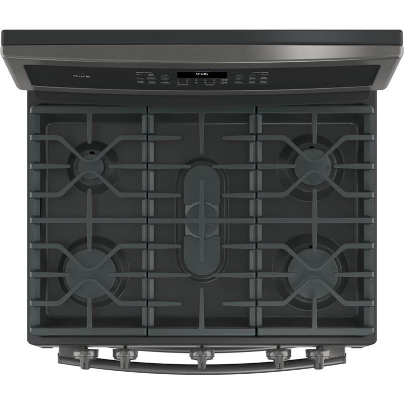 GE Profile - 6.8 cu. ft Gas Range in Stainless - PCGB960BEMTS