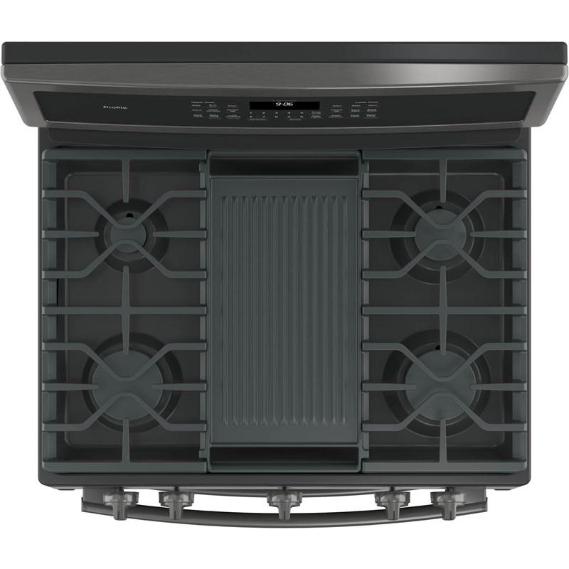 GE Profile - 6.8 cu. ft Gas Range in Stainless - PCGB960BEMTS