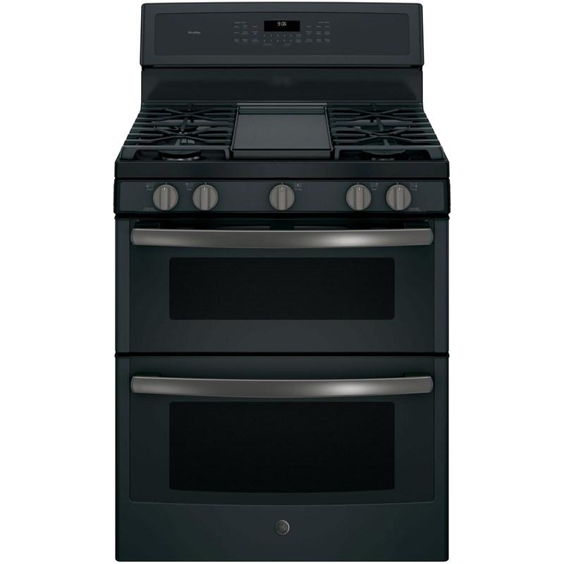 GE Profile - 6.8 cu. ft Gas Range in Black - PCGB960FEJDS