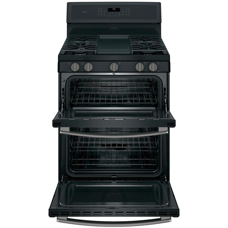 GE Profile - 6.8 cu. ft Gas Range in Black - PCGB960FEJDS