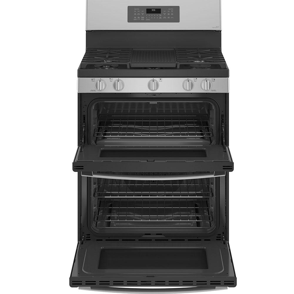 GE Profile - 6.8 cu. ft Gas Range in Stainless - PCGB965YPFS