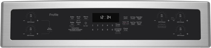 GE Profile - 6.2 cu. ft Electric Range in Stainless - PCHB920BTMS