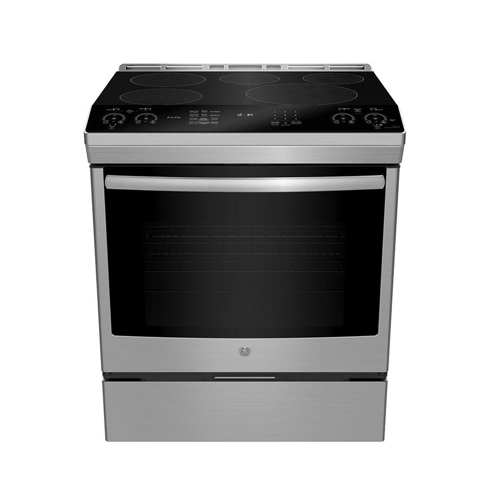 GE Profile - 5.3 cu. ft Induction Range in Stainless - PCHS920YMFS