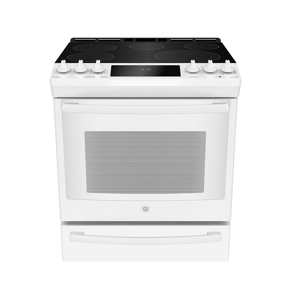GE Profile - 5.3 cu. ft Electric Range in White - PCS940DMWW