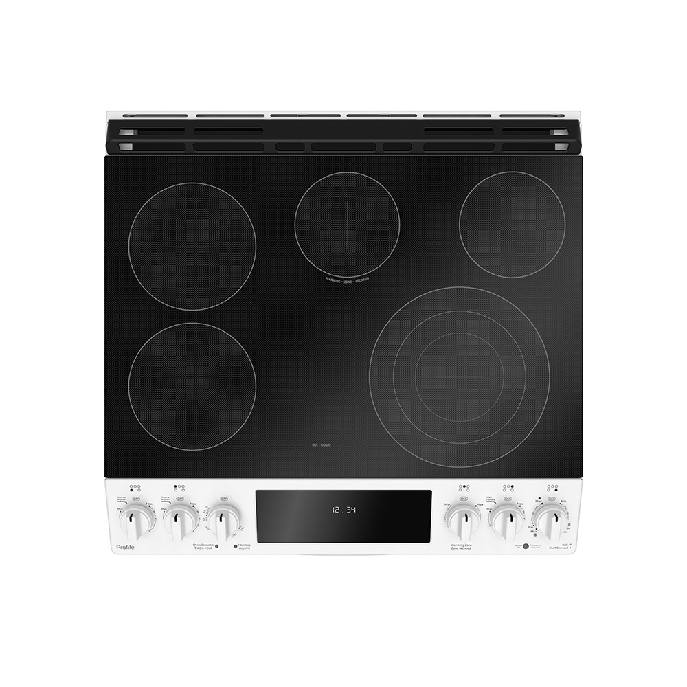 GE Profile - 5.3 cu. ft Electric Range in White - PCS940DMWW