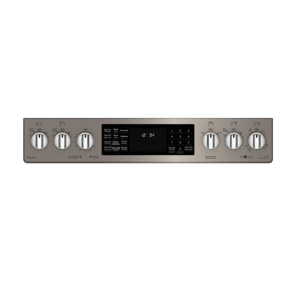GE Profile - 5.3 cu. ft Electric Range in Grey - PCS940EMES