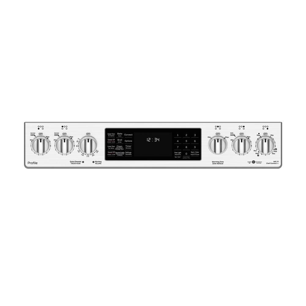GE Profile - 5.3 cu. ft Electric Range in Stainless - PCS940YMFS