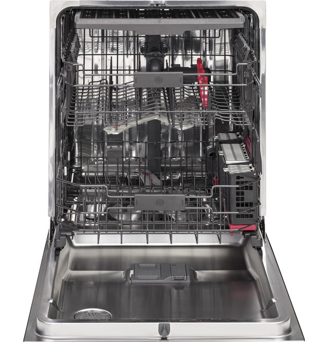 GE Profile - 40 dBA Built In Dishwasher in Black - PDT855SFLDS
