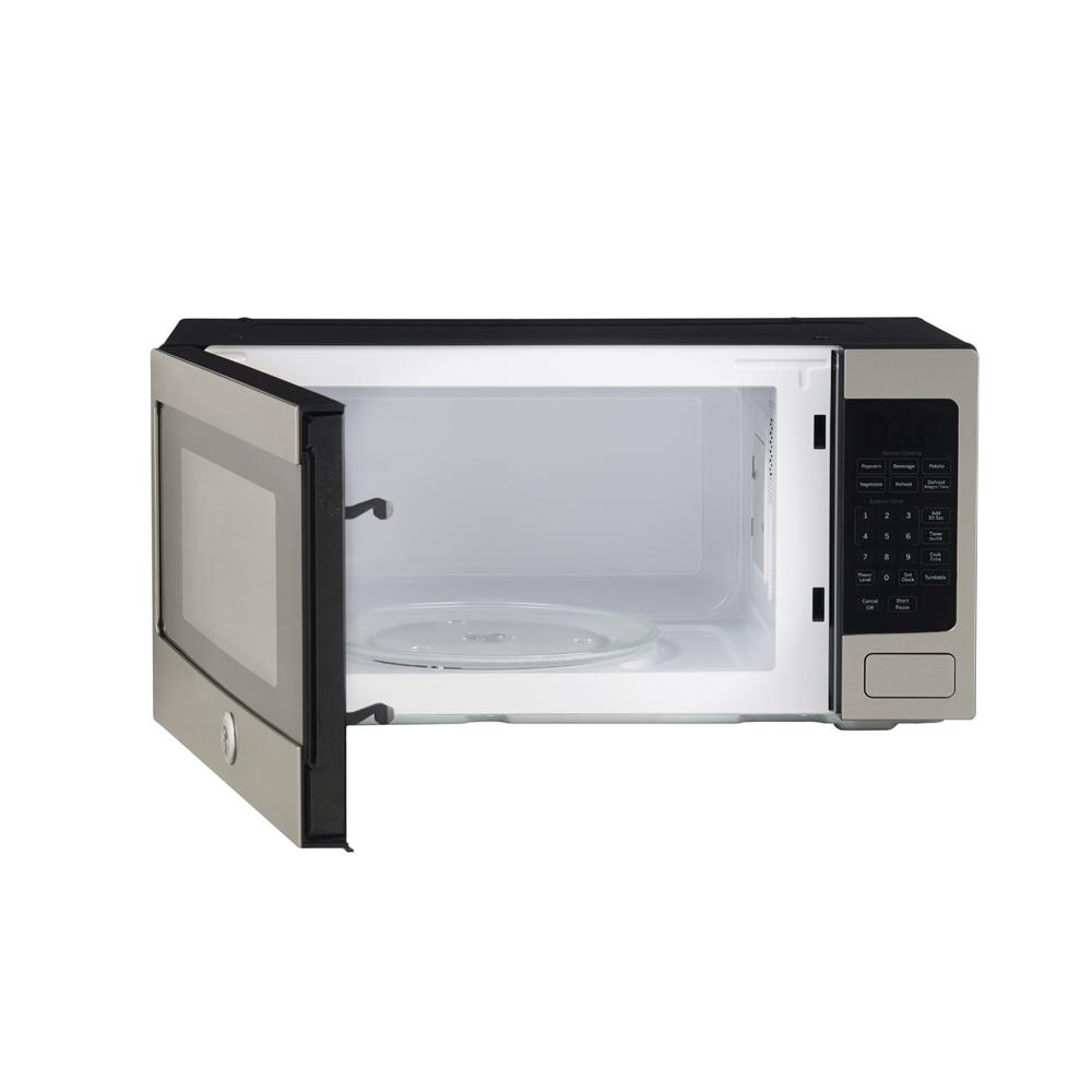 GE Profile - 1.1 cu. Ft Counter top Microwave in Stainless - PEM10SFC