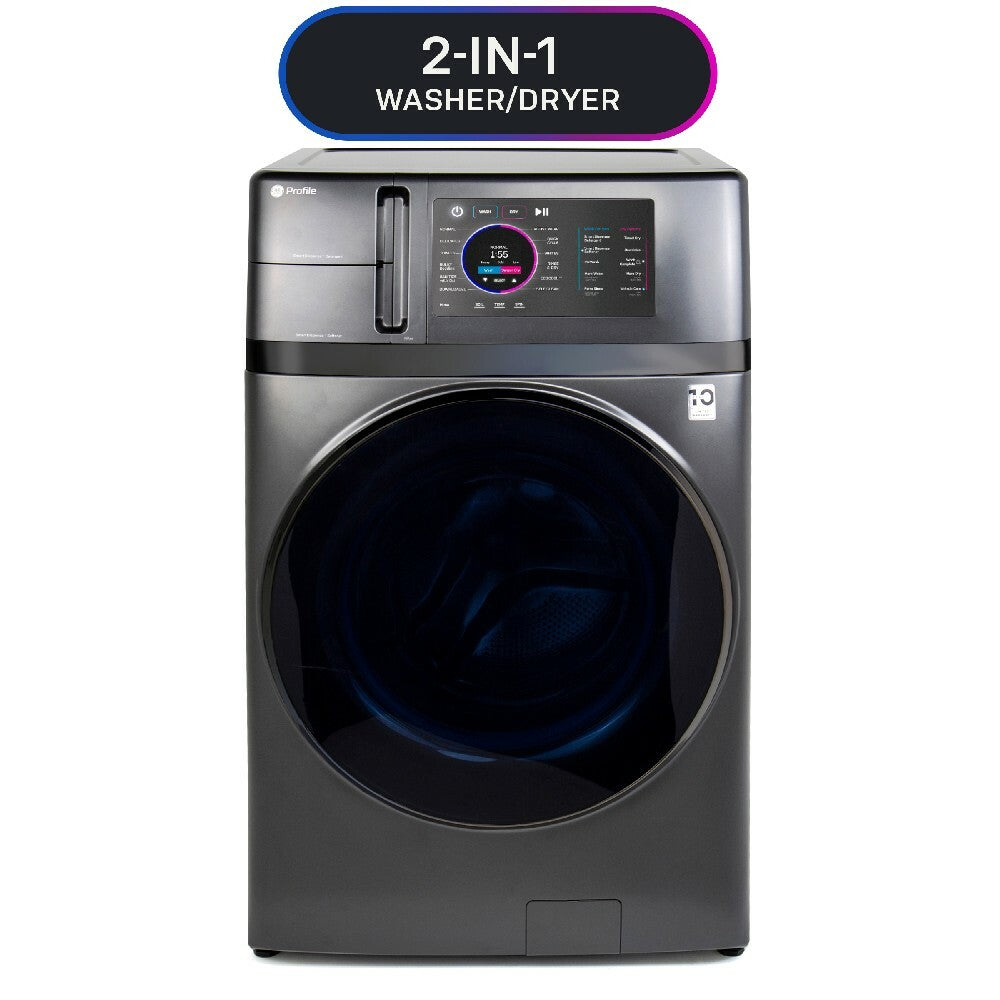 GE Profile - 5.5 cu. Ft Combo All-In-One Washer And Dryer in Grey - PFQ97HSPVDS