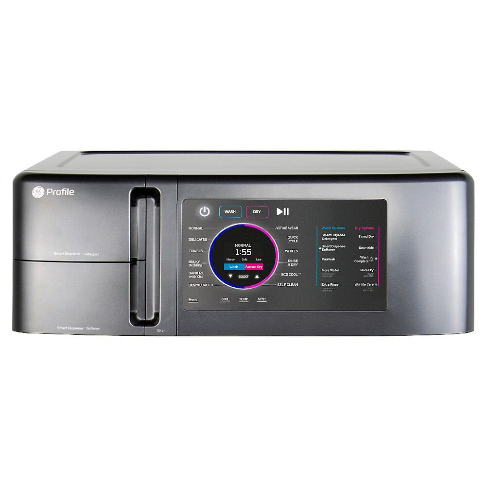 GE Profile - 5.5 cu. Ft Combo All-In-One Washer And Dryer in Grey - PFQ97HSPVDS